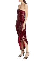 Shea Sequin Strapless Corset Dress