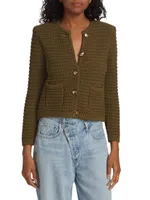 Gaspard Pearl-Knitted Cardigan