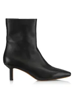 Nell 65MM Leather Ankle Booties