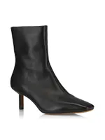 Nell 65MM Leather Ankle Booties