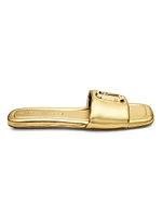 The J Marc Metallic Leather Sandals