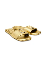 The J Marc Metallic Leather Sandals