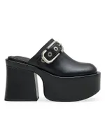 The J Marc 95MM Platform Leather Clogs