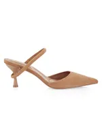 Kaian Suede Wrap-Around Mule Pump