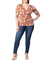 Plus Femme Fatale Faux Wrap Top