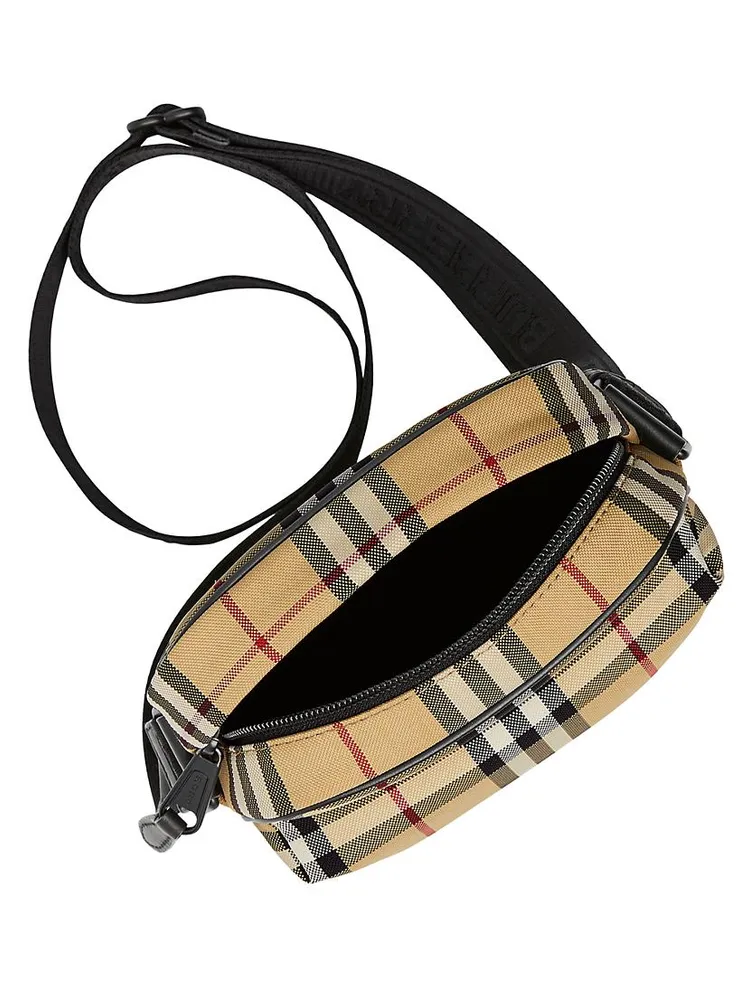 Freddie Check Crossbody Bag