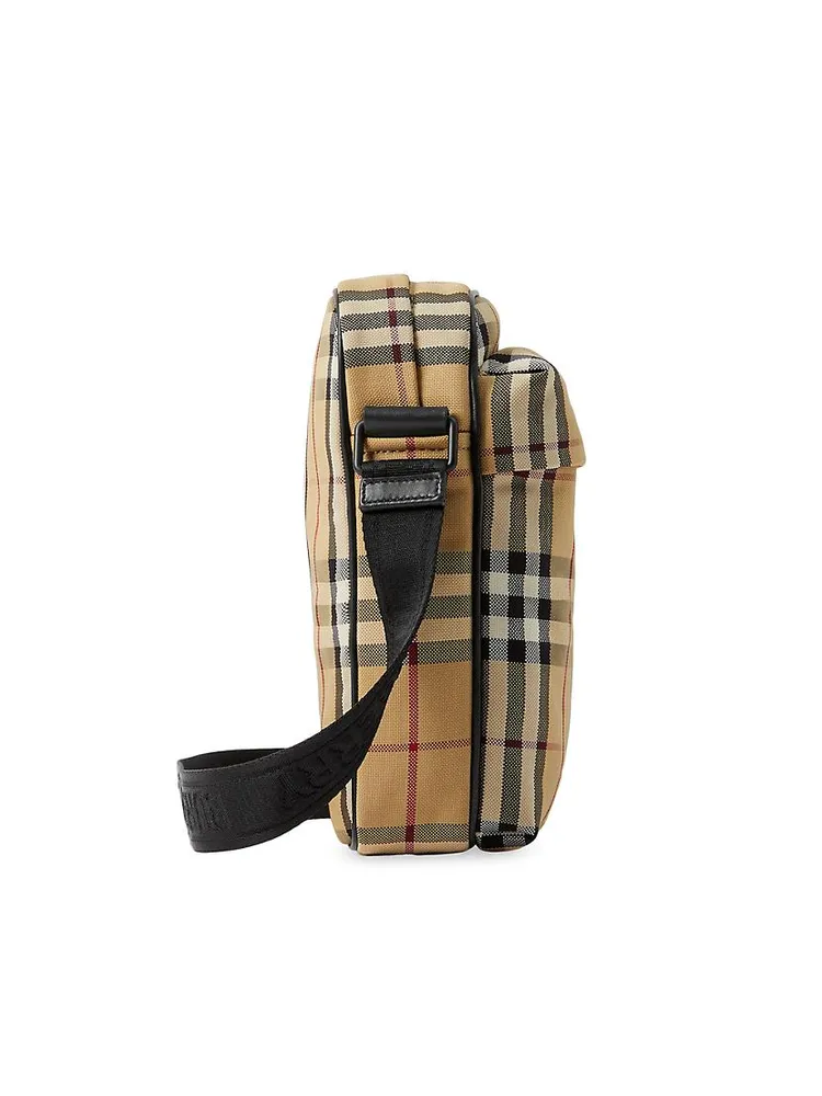 Freddie Check Crossbody Bag