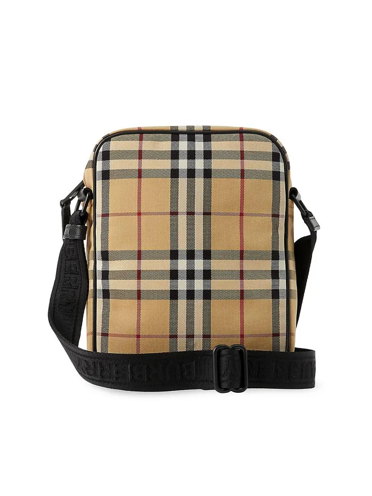 Freddie Check Crossbody Bag