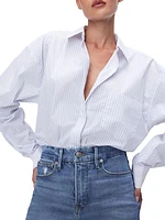 Pinstriped Poplin Good Shirt