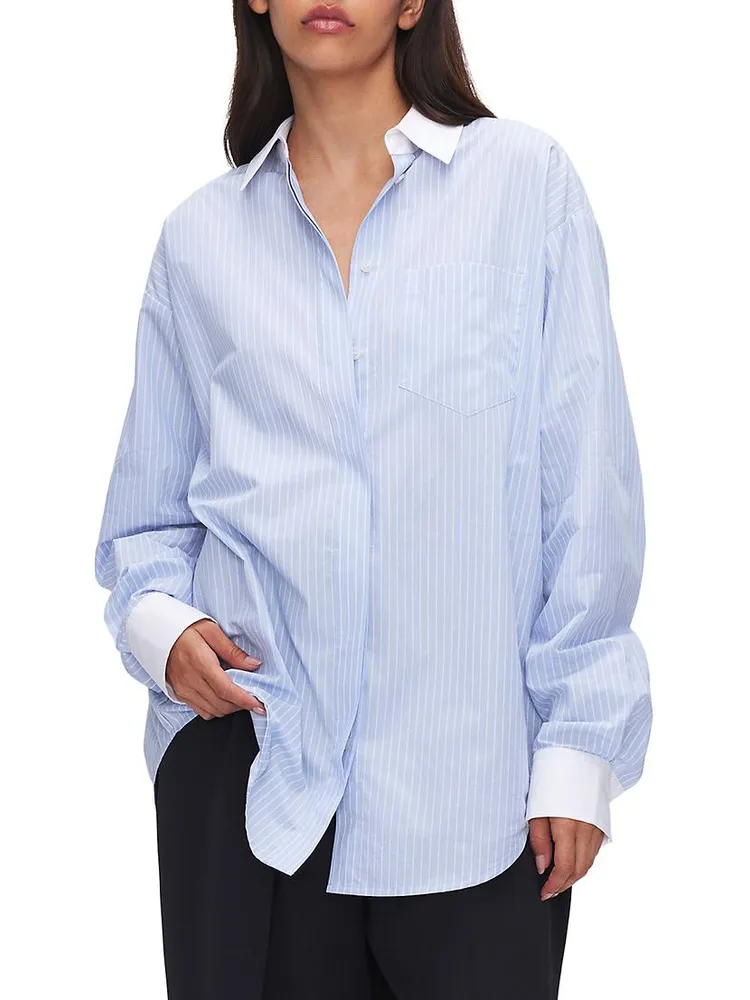 Pinstriped Poplin Good Shirt