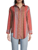 Paloma Printed Button-Up