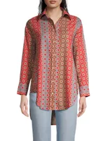 Paloma Printed Button-Up