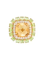 Procida 18K Yellow Gold & Multi-Gemstone Cocktail Ring