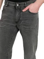 Da Definire Washed Denim Skinny Stretch Jeans