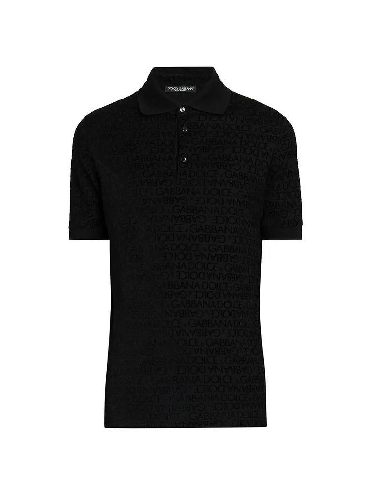 Flocked Polo Shirt