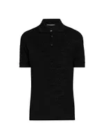 Flocked Polo Shirt