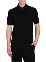 Flocked Polo Shirt