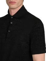 Flocked Polo Shirt