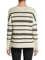 Rope Intarsia Crewneck Sweater