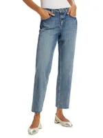 Milana Raw Straight-Leg Jeans