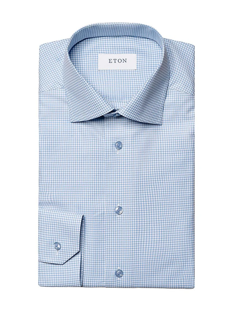 Contemporary-Fit Textured Cotton-Tencel Shirt