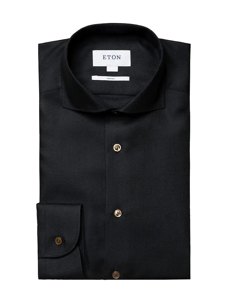 Contemporary-Fit Wool Dress Shirt