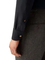 Contemporary-Fit Wool Dress Shirt