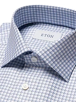 Contemporary-Fit Houndstooth Luxe Twill Shirt