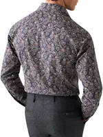 Slim-Fit Paisley Dress Shirt