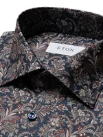 Slim-Fit Paisley Dress Shirt