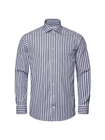 Contemporary-Fit Striped Poplin Shirt