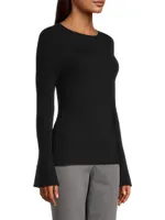 Mercer Ribbed Boat neck Sweater