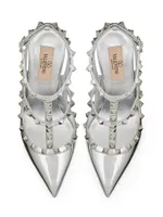 Rockstud Mirror-Effect Pumps With Matching Straps And Studs