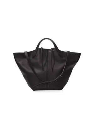 Large PS1 Leather Tote Bag