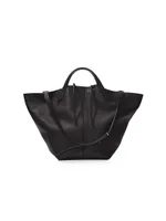 Large PS1 Leather Tote Bag