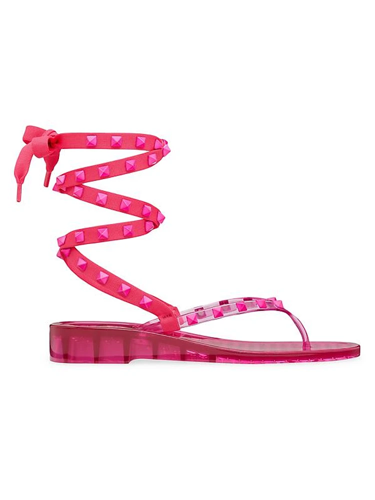 Rockstud Rubber Thong Sandals With Matching Studs