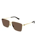 Thin Triangle 51MM Square Sunglasses