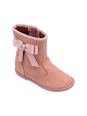 Baby's, Little Girl's & Girl's Bow Leather Boots