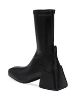 45MM Leather Ankle Boots