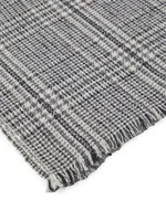 Sparkling Prince Of Wales Scarf In Cashmere, Virgin Wool And Mohair