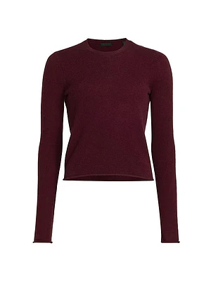 Cropped Cashmere Sweatshirt