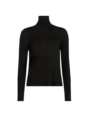 Jersey Long-Sleeve Turtleneck