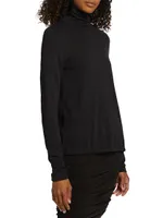 Jersey Long-Sleeve Turtleneck