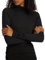 Jersey Long-Sleeve Turtleneck