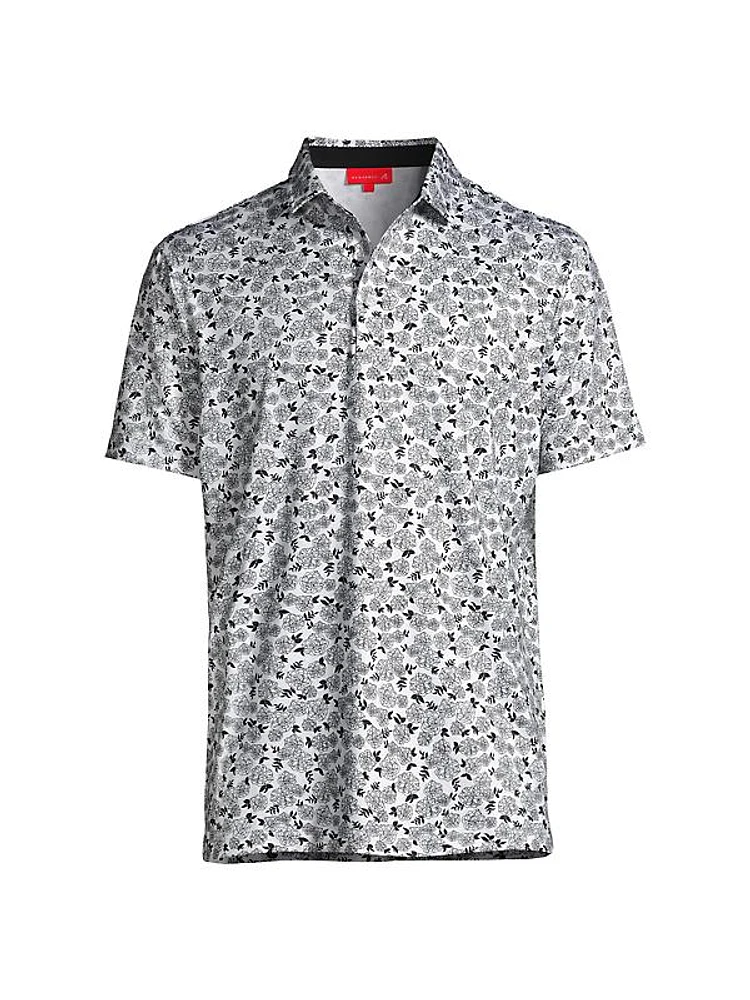 Fordune Rose Print Polo