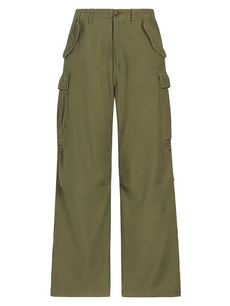 Wide-Leg Cargo Pants