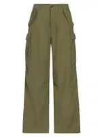 Wide-Leg Cargo Pants