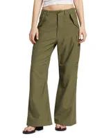 Wide-Leg Cargo Pants