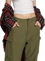 Wide-Leg Cargo Pants