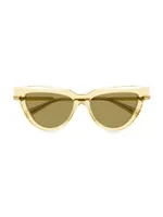 Edgy 54MM Rectangular Sunglasses